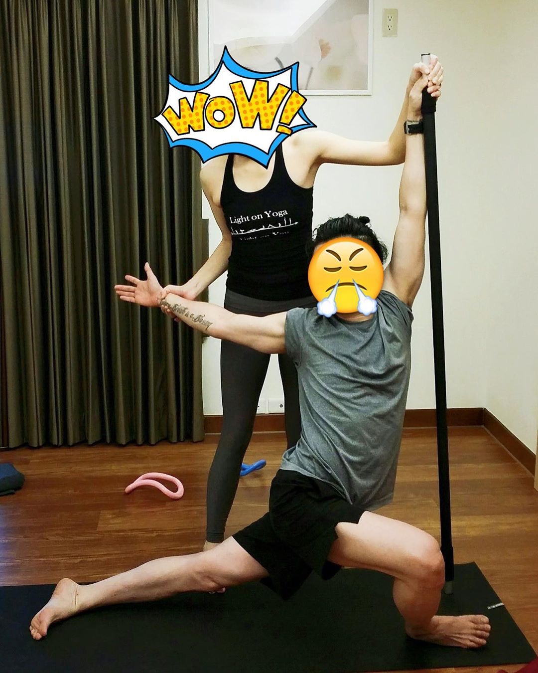 中年男明星的倔强，潘粤明健身的样子过于真实了